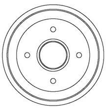 Tambour de frein ABTEX BDM107
