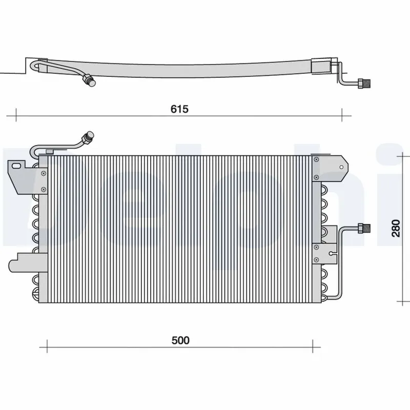 Condenseur, climatisation DELPHI TSP0225029