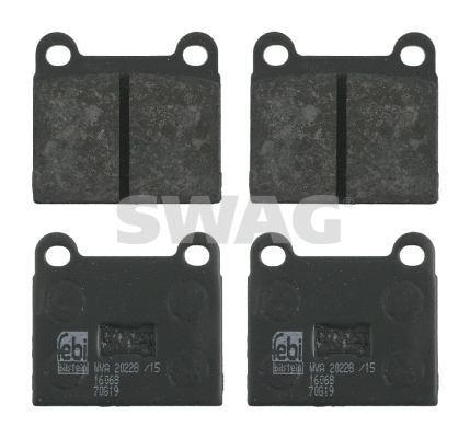 Kit de plaquettes de frein, frein à disque SWAG 30 91 6068