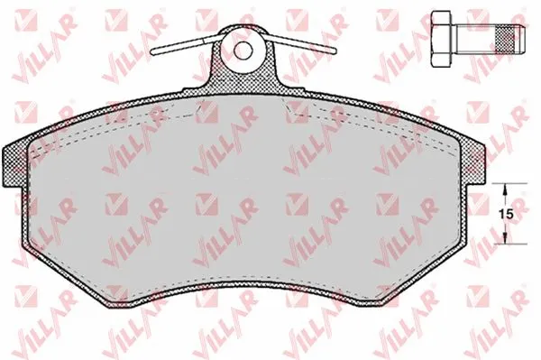 Kit de plaquettes de frein, frein à disque VILLAR 626.0299