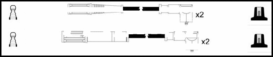 Kit de câbles d'allumage LEMARK HOES1029