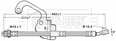 Flexible de frein BORG & BECK BBH7056