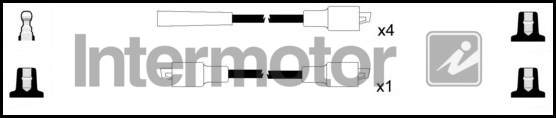 Kit de câbles d'allumage INTERMOTOR 76008