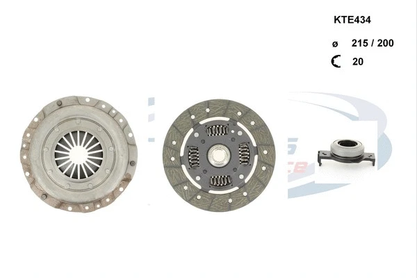 Kit d'embrayage PROCODIS FRANCE KTE434