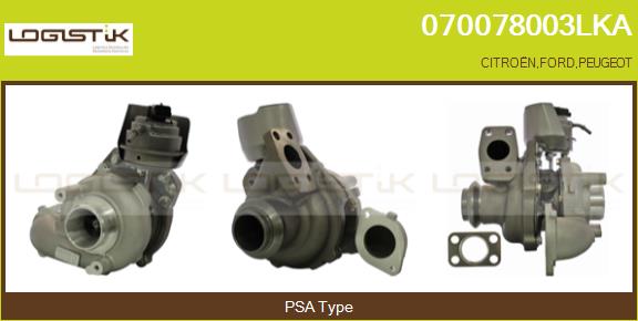 Turbocompresseur, suralimentation LGK 070078003LKA