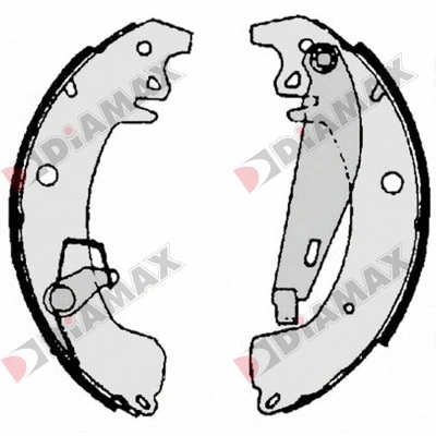 Jeu de mâchoires de frein DIAMAX N01061