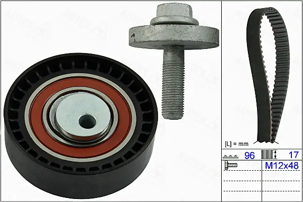 Kit de courroie crantée AUTEX 702767
