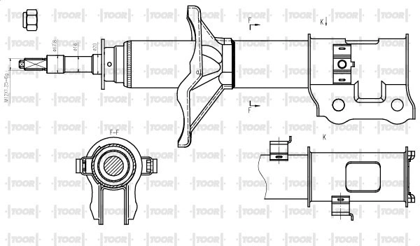Amortisseur TOOR SG11570
