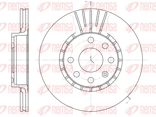 Disque de frein REMSA 6174.10