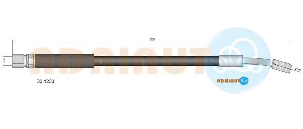 Flexible de frein ADRIAUTO 33.1233