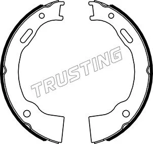 Jeu de mâchoires de frein, frein de stationnement TRUSTING 088.242