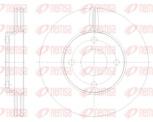 Disque de frein REMSA 61778.10