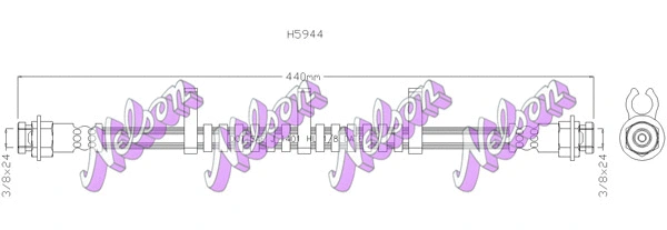 Flexible de frein KAWE H5944