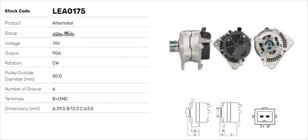Alternateur LUSA LEA0175