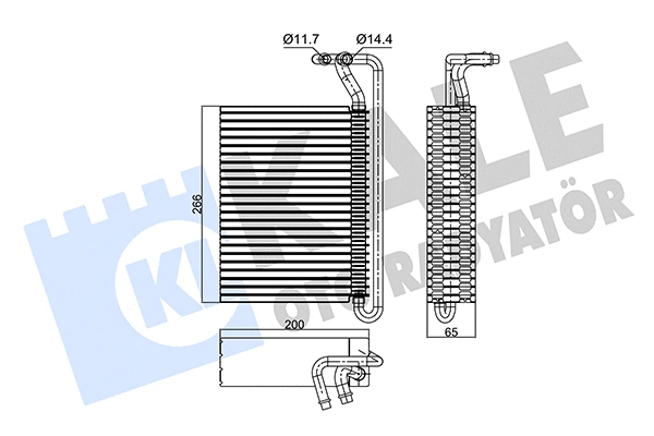 Évaporateur climatisation KALE OTO RADYATÖR 350115