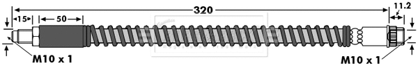 Flexible de frein BORG & BECK BBH6837