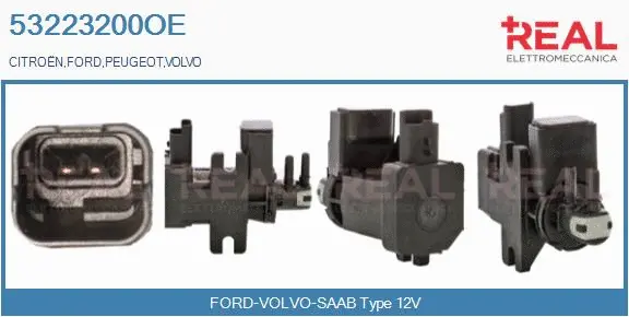Transmetteur de pression, contrôle des gaz d'échappement REAL 53223200OE