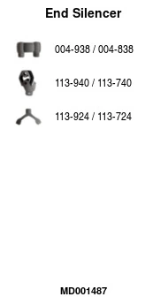 Silencieux arrière FA1 MD001487