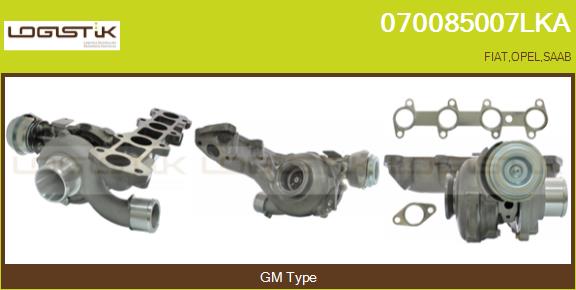 Turbocompresseur, suralimentation LGK 070085007LKA