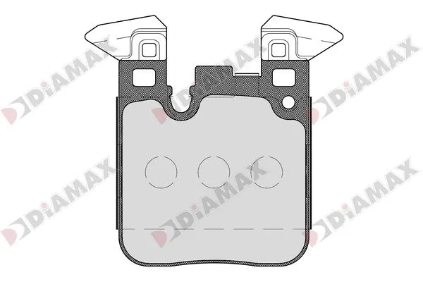 Kit de plaquettes de frein, frein à disque DIAMAX N09686