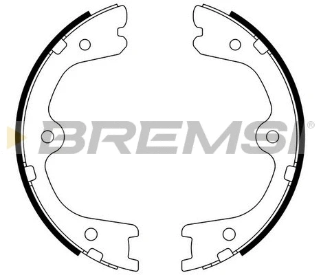 Jeu de mâchoires de frein, frein de stationnement BREMSI GF0872
