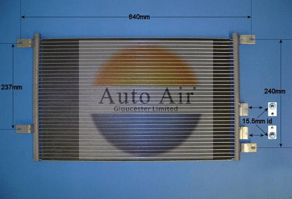 Condenseur, climatisation AUTO AIR GLOUCESTER 16-9736