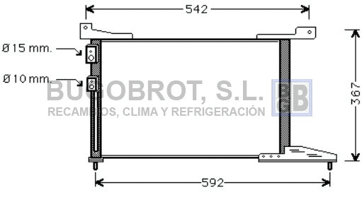 Condenseur, climatisation BUGOBROT 62-AU5114
