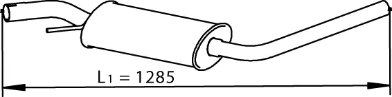 Silencieux central DINEX 74320
