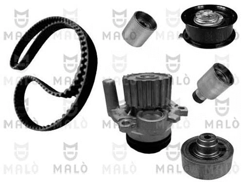 Pompe à eau + kit de courroie crantée AKRON-MALÒ 1555020