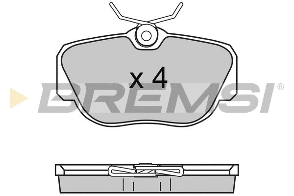 Kit de plaquettes de frein, frein à disque BREMSI BP2425