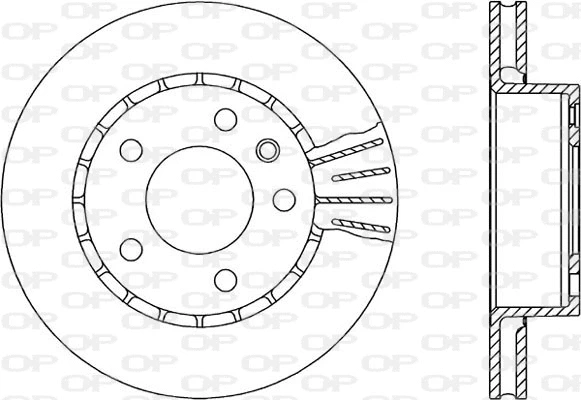 Disque de frein OPEN PARTS BDR1407.20