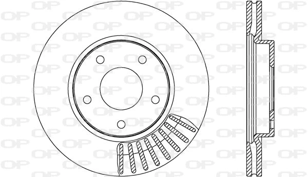 Disque de frein OPEN PARTS BDR2646.20