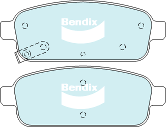 Kit de plaquettes de frein, frein à disque BENDIX-SEA DB1990 GCT