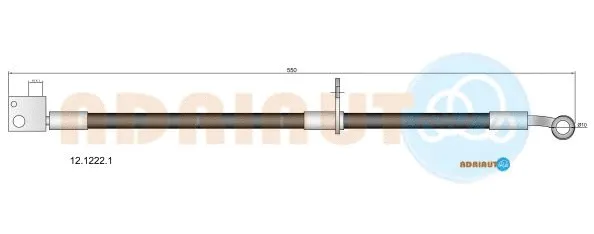 Flexible de frein ADRIAUTO 12.1222.1