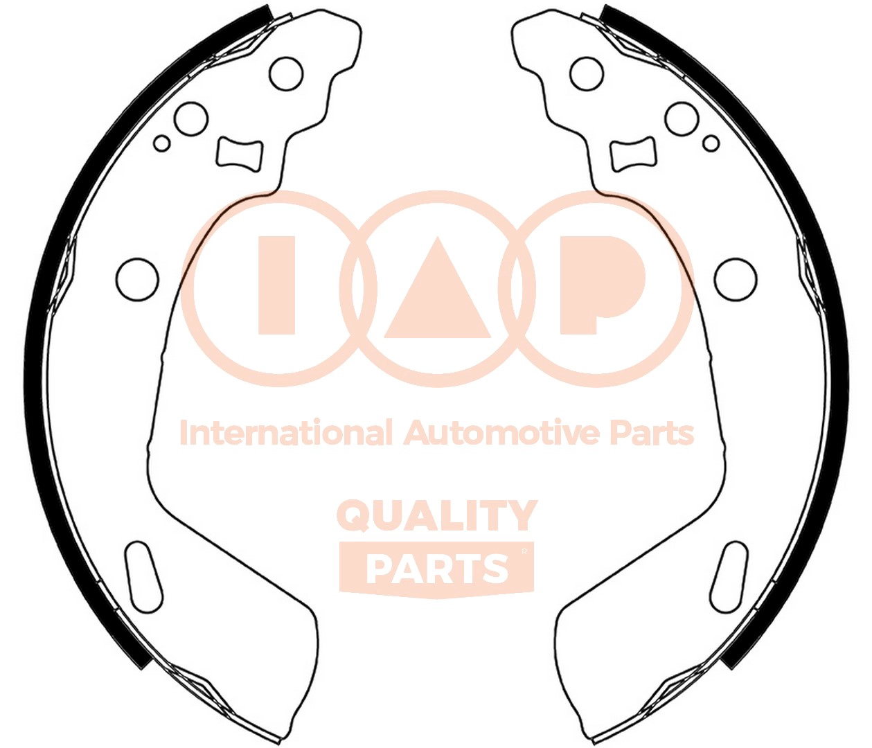 Jeu de mâchoires de frein IAP QUALITY PARTS 705-16064