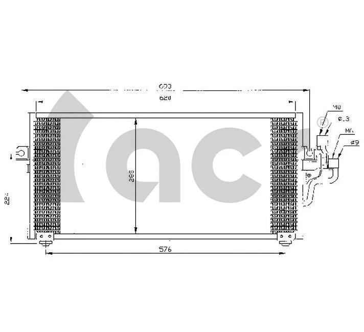 Condenseur, climatisation ACR 300304