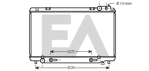 Radiateur, refroidissement du moteur EACLIMA 31R71177