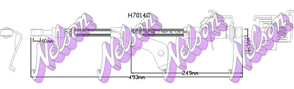 Flexible de frein KAWE H7014Q