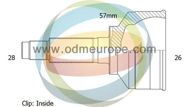 Jeu de joints, arbre de transmission 4X4 ESTANFI EST-12-011670
