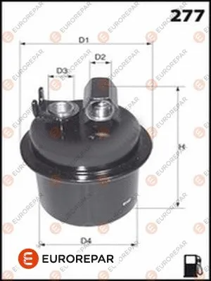 Filtre à carburant EUROREPAR 1643631980