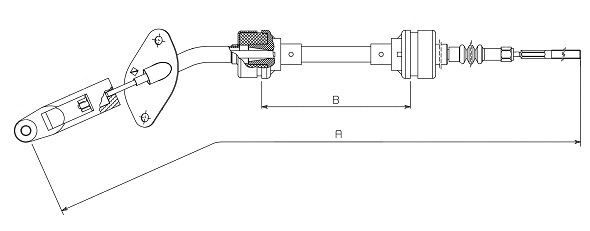Tirette à câble, commande d'embrayage SONOVA CF01884