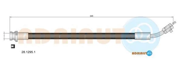 Flexible de frein ADRIAUTO 28.1295.1