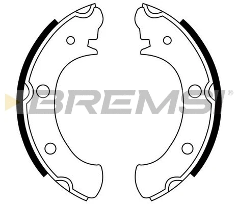 Jeu de mâchoires de frein BREMSI GF0880