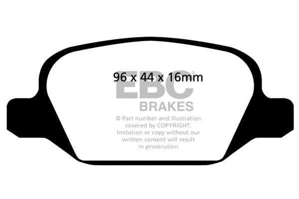 Kit de plaquettes de frein, frein à disque EBC Brakes DP21430