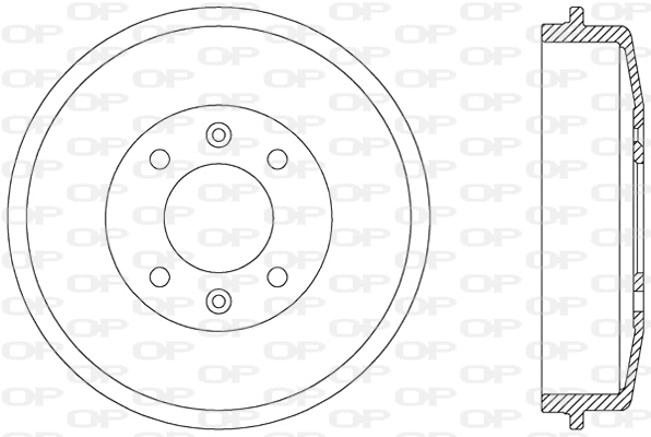 Tambour de frein OPEN PARTS BAD9015.10