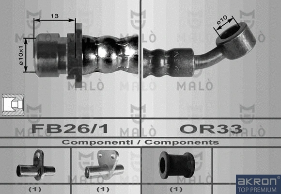 Flexible de frein AKRON-MALÒ 80023