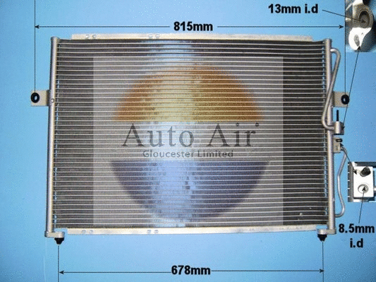 Condenseur, climatisation AUTO AIR GLOUCESTER 16-1175