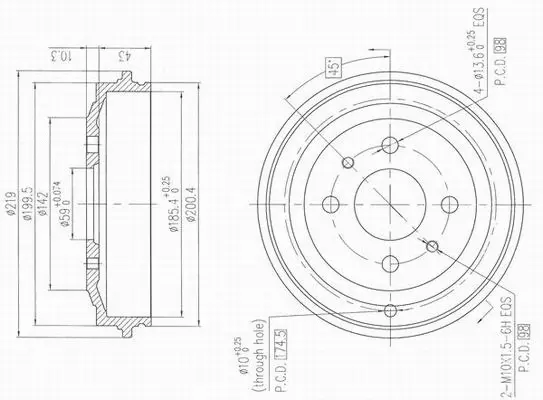 Tambour de frein AP XENERGY X654201