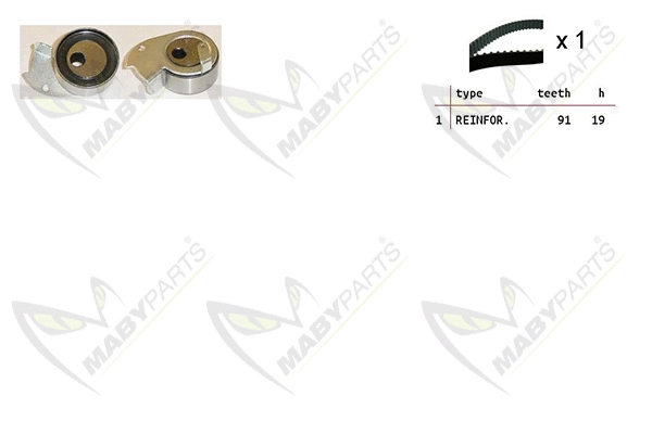 Kit de courroie crantée MABYPARTS OBK010148