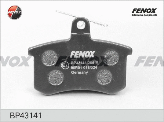 Kit de plaquettes de frein, frein à disque FENOX BP43141